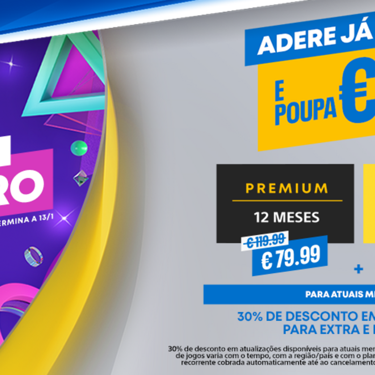 PlayStation Portugal - Subscreve 12 meses de PlayStation Plus com 50% de  desconto, na PS Store, até 30 de agosto! O PS Plus dá-te acesso ao  multijogador online, novos jogos todos os