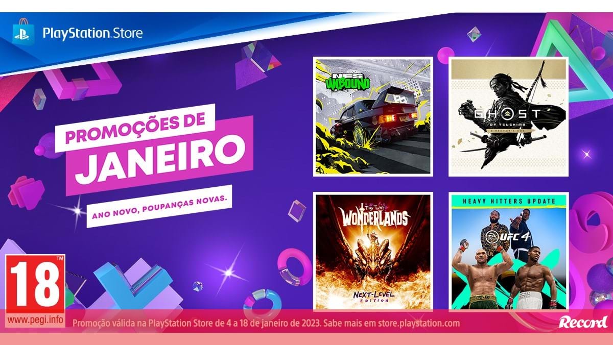 PS Store: Arranca a segunda vaga das Promoções de Janeiro - Record Gaming -  Jornal Record