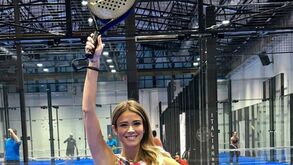 Diletta Leotta joga padel com Loris Karius