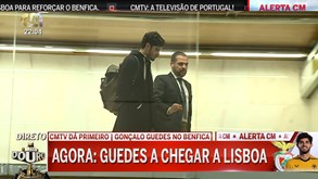 «Muito feliz por voltar»: as primeiras palavras de Gonçalo Guedes na chegada a Lisboa