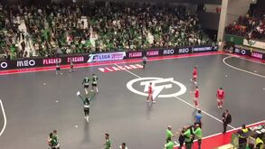 Pavilhão João Rocha ao rubro com vitória do Sporting no dérbi de futsal