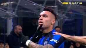 O golo de Lautaro Martínez que permitiu ao Inter igualar a Juventus na tabela