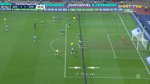 O golo do empate do Arouca frente ao Sporting: Alan Ruiz com assistência fantástica de trivela