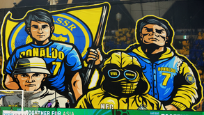 Adeptos do Al Nassr prepararam coreografia especial para Cristiano Ronaldo