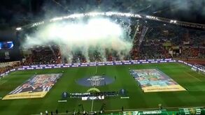 O espectáculo que marcou o arranque da final da Allianz Cup