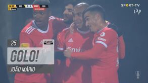 João Mário faz o primeiro em Arouca após esta grande jogada do Benfica