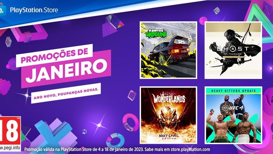 PS Store: Arranca a segunda vaga das Promoções de Janeiro - Record Gaming -  Jornal Record