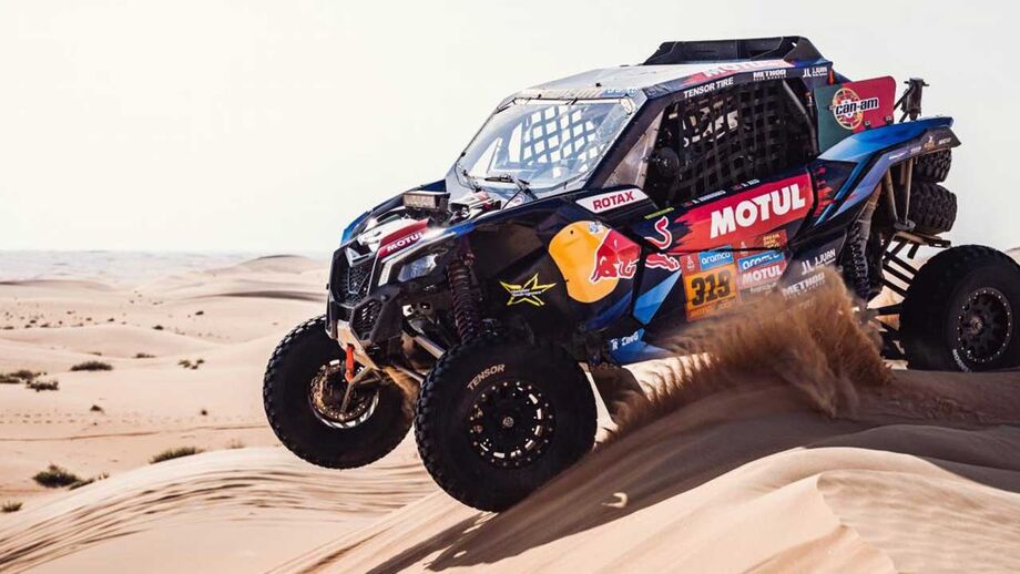 Hélder Rodrigues em ação no deserto saudita 