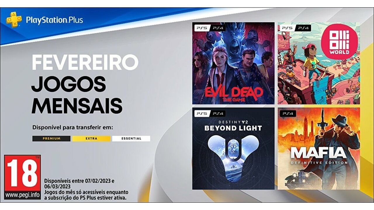 PLATINAS DA PLAYSTATION PLUS ESSENTIAL - FEVEREIRO 2023 