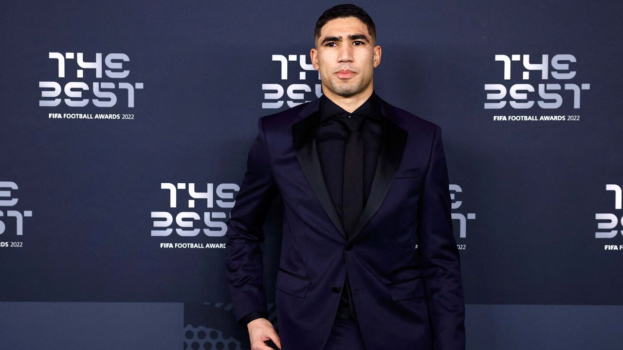 Hakimi marcou presença na gala FIFA The Best