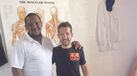 Com o Amos Chebii, o massagista residente no HATC