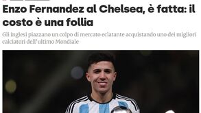 «Loucura»: Transferência de Enzo para o Chelsea é notícia em todo o mundo