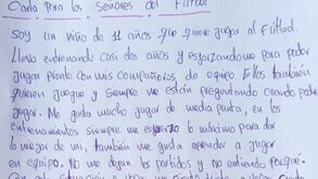 A emocionante carta de jovem jogador: «Senhores do futebol, sou um menino de 11 anos e quero jogar»
