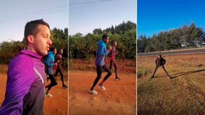 Pequenos pedaços do dia de hoje, na companhia de dois atletas quenianos profissionais