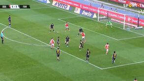 Grande combinação coletiva no 2.º golo do Sp. Braga ao Famalicão: passe de Pizzi ficou na retina