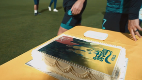 Cristiano Ronaldo teve direito a bolo especial no Al Nassr e os parabéns cantados por todo o plantel do Al Nassr