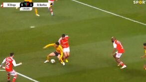 O lance de Gonçalo Guedes em Braga que Rui Costa comparou ao de Paulinho no Benfica-Sporting