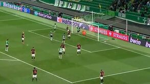 O golo salvador de Coates nos últimos segundos do Sporting-Midtjylland