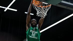 Sporting-Sangalhos, 98-64: Leão ultrapassa dragão em queda