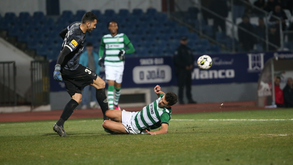 O lance do penálti que permitiu ao Sporting abrir o marcador em Chaves