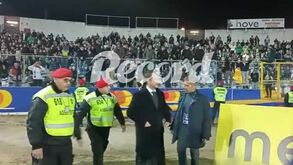 Claques do Sporting insultaram Frederico Varandas após a vitória em Chaves