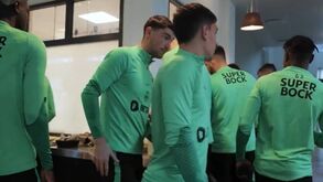 Sporting mostra os bastidores da vitória na Dinamarca