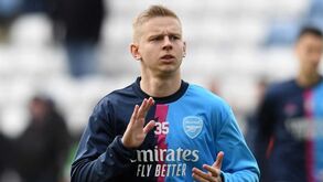 Arsenal nomeia Zinchenko capitão para assinalar aniversário da guerra na Ucrânia 