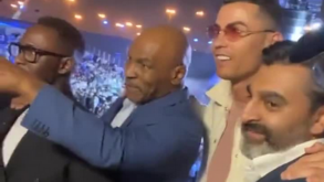 Cristiano Ronaldo com Mike Tyson na Arábia Saudita