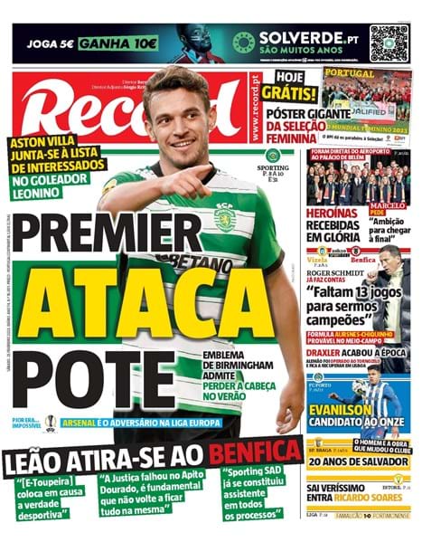 Sporting ataca feito histórico - Sporting - Jornal Record