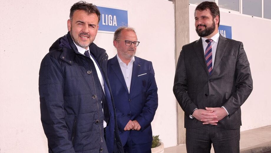 Joaquim Ribeiro (à esq.), com Pedro Rodrigues (ao centro) e João Paulo Correia (à dir.)