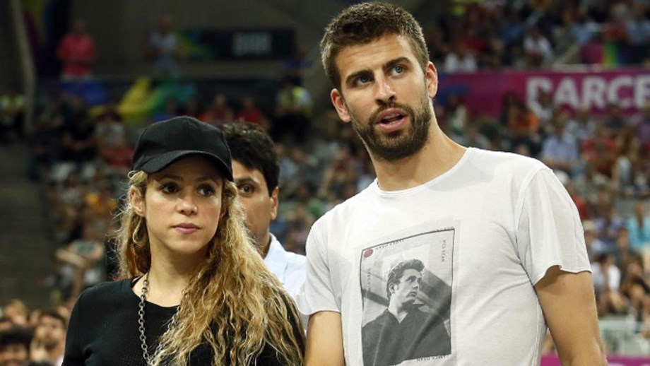 Shakira com o ex-marido.