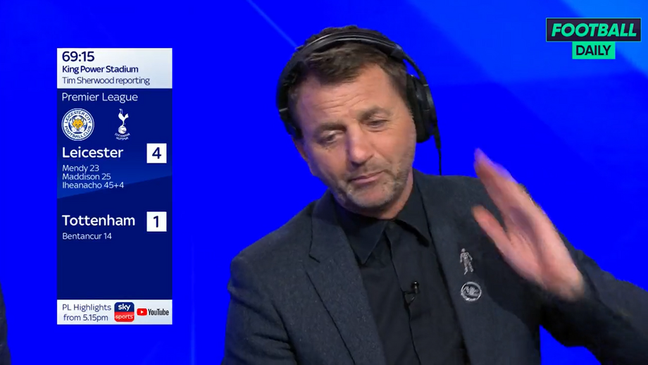 Tim Sherwood, antigo treinador do Tottenham entre 2013 e 2014, muito crítico com a atuação do ex-Sporting