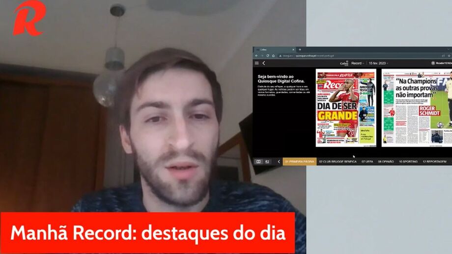 A visão dos jornalistas Record sobre a atualidade desportiva