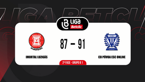 Liga Betclic: o resumo do Imortal-CD Póvoa