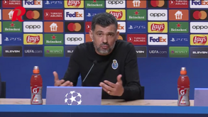 Sérgio Conceição: «Os nossos apanha-bolas não podem estar sentados aos 85 minutos...»