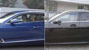 As imagens da chegada de Sérgio Conceição e Pinto da Costa ao Olival antes do treino do FC Porto