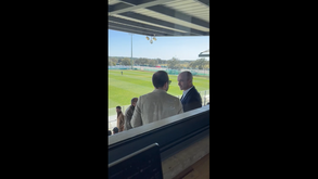 Frederico Varandas e Roberto Martínez à conversa antes do Sporting-Ajax para a Youth League