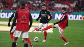 O onze do Benfica para o jogo com o Famalicão