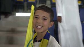 A emoção de miúdo sírio que conheceu Ronaldo: «Quando o vi pensei que era um sonho»