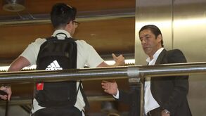 Rui Costa tirou fotos e até deu dicas aos adeptos sobre como fazer selfies