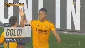 Marítimo-Benfica: Jogada de insistência de João Mário termina em golo de Neres