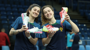 Boa disposição na Seleção feminina de futsal na preparação para a meia-final com Espanha