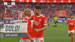 João Mário finalizou contra-ataque fulgurante e fez assim o bis diante do V. Guimarães