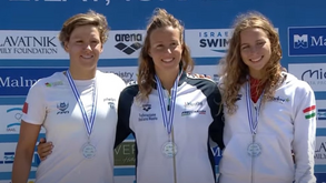 Angélica André foi quinta classificada na Taça da Europa de Eilat de águas abertas