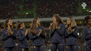 FPF mostra imagens da homenagem à seleção feminina portuguesa em Alvalade