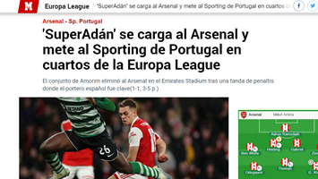 Arsenal x Sporting ao vivo e online, onde assistir, que horas é