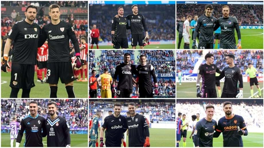 Clubes diferentes, camisolas iguais: a homenagem que juntou todos os guarda-redes da Liga espanhola