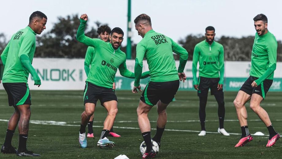Sporting treinou ainda sem os internacionais 