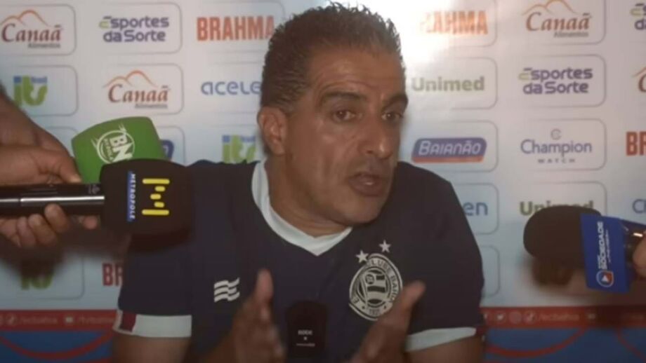 Equipa do treinador português empatou na primeira mão da final do campeonato baiano frente ao Jacuipense