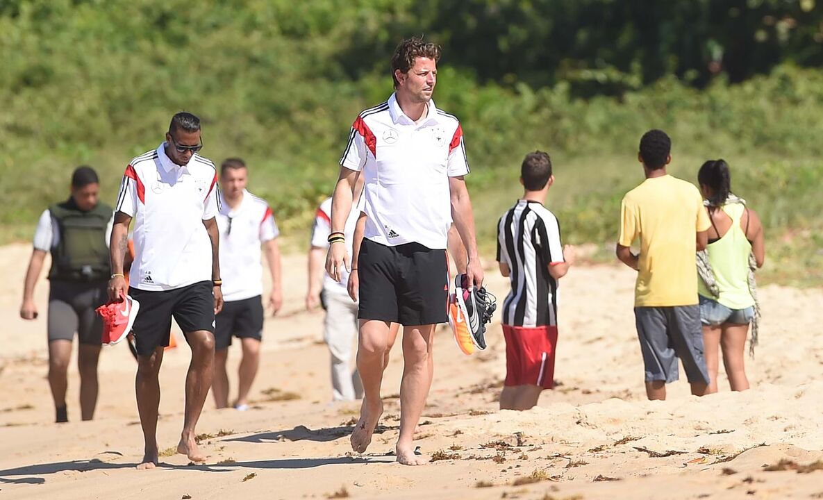 Roman Weidenfeller na praia de Santo André, ainda antes do arranque do Mundial